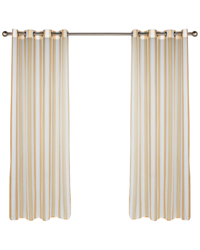 Commonwealth Home Fashions Commonwealth Escape Stripe Indoor & Outdoor Grommet Single Curtain