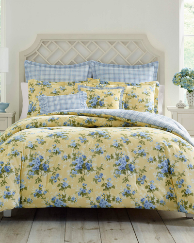 Laura Ashley Cassidy Comforter Set In Soft Yellow