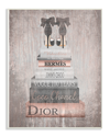 Stupell Book Stack Heels Metallic Pink By Amanda Greenwood