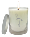 CARVED SOLUTIONS CARVED SOLUTIONS' FLAMINGO JUST FLAME UNSCENTED HAND POURED CANDLE