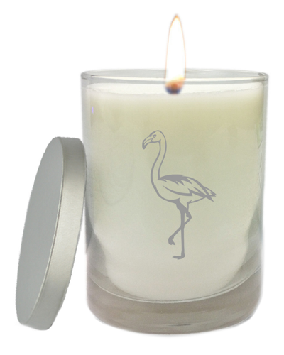 Carved Solutions ' Flamingo Just Flame Unscented Hand Poured Candle