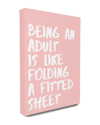 Stupell Like Folding A Fitted Sheet Canvas Wall Art By Lulusimonstudio