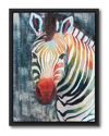 COURTSIDE MARKET WALL DECOR COURTSIDE MARKET WALL DECOR PRISM ZEBRA II GALLERY FRAMED STRETCHED CANVAS WALL ART