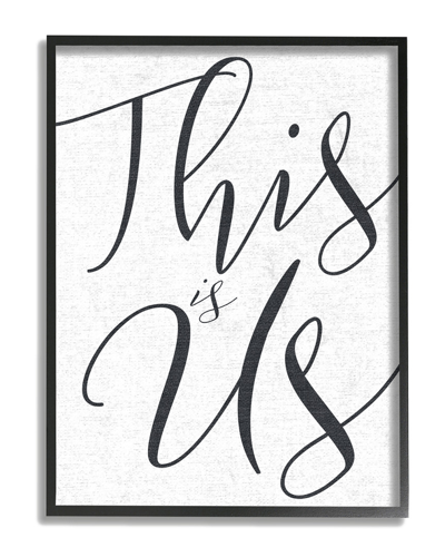 Stupell This Is Us Typography Framed Art