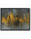 Stupell Black And Gold Abstract Fire By Danhui Nai Framed Art