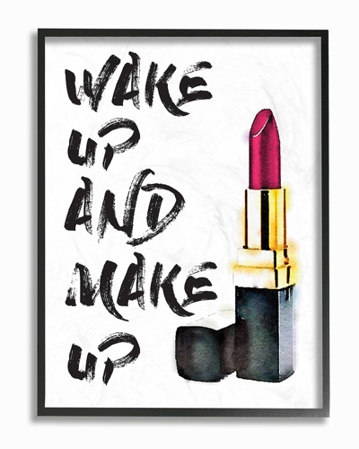 STUPELL STUPELL WAKE UP AND MAKE UP BY AMANDA GREENWOOD FRAMED ART