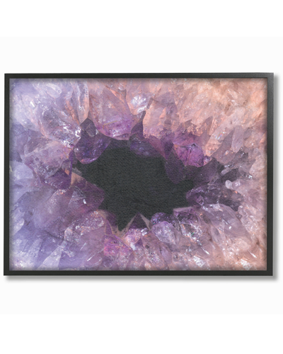 Stupell Amethyst Geode Cavern Photograph By Daphne Polselli Framed Art
