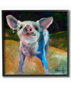 Stupell Proud And Painterly Piglet With Earrings By Main Line Art & Design Framed Art