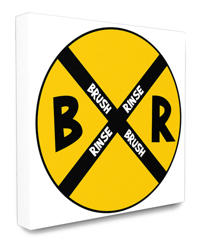 Stupell Brush And Rinse Crossroads Sign