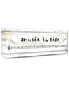 Stupell Home Decor Collection Music Is Life Composition Paper With Black And White Notes