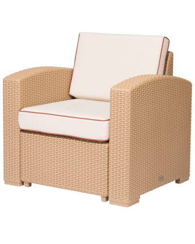 Lagoon Magnolia Rattan Club Chair