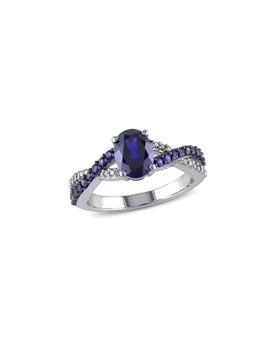 Rina Limor 10k 2.47 Ct. Tw. Diamond & Sapphire Ring