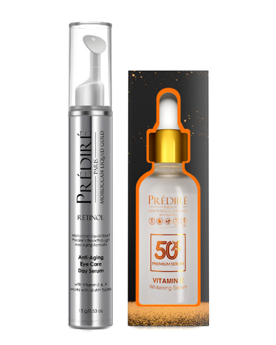 Predire Paris 50x Vitamin C Brightening & Intensive Rapid Renewal Eye Serum Set In White