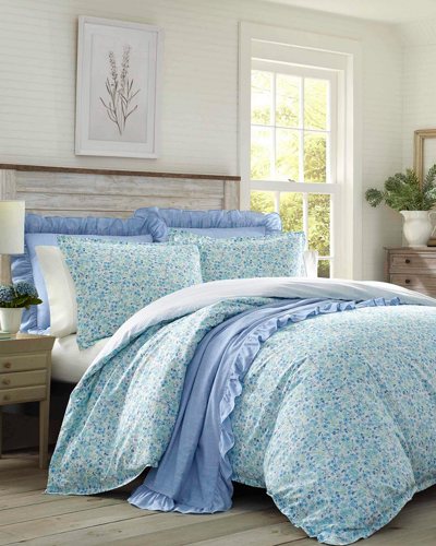 Laura Ashley Jaynie Duvet Cover Set In Blue