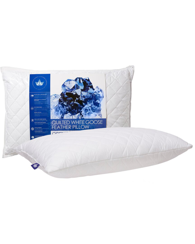 Canadian Down & Feather Company Quilted White Goose Feather Pillow Medium Support