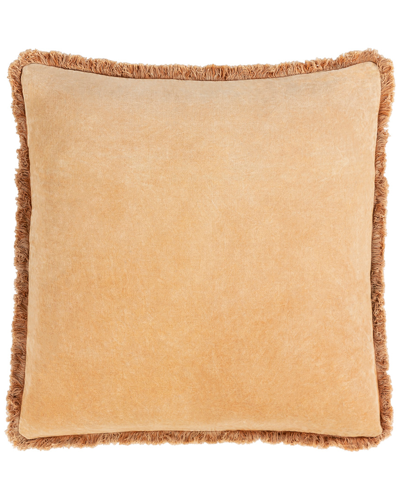 Surya Washed Velvet Decorative Pillow