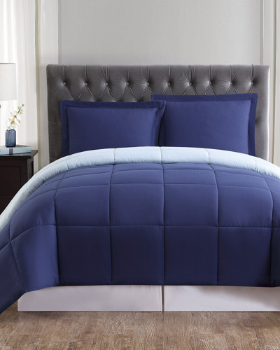 Truly Soft Everyday Navy & Light Blue Reversible Comforter Set