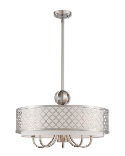 Livex Lighting Livex Arabesque 6 Lt Bn Pendant Chandelier