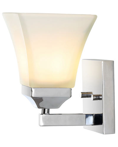 Jonathan Y Staunton 5in 1-light Iron/glass Modern Cottage Led Vanity Light In Metallic