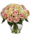 NEARLY NATURAL NEARLY NATURAL ROSE AND HYDRANGEA BOUQUET ARTIFICIAL ARRANGEMENT