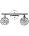 JONATHAN Y JONATHAN Y MAEVE 13IN 2-LIGHT IRON/GLASS CONTEMPORARY GLAM LED VANITY LIGHT