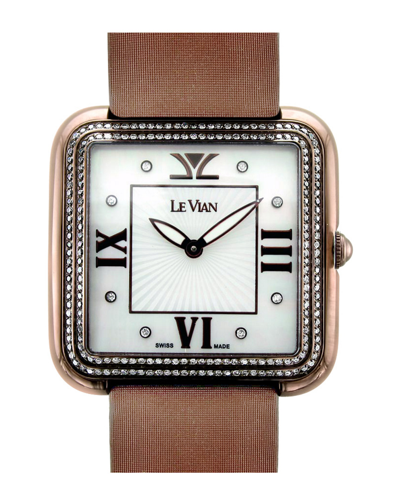 Le Vian Women's Satin Diamond Watch