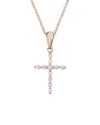 Diamond Select Cuts 14k Rose Gold 0.11 Ct. Tw. Diamond Necklace