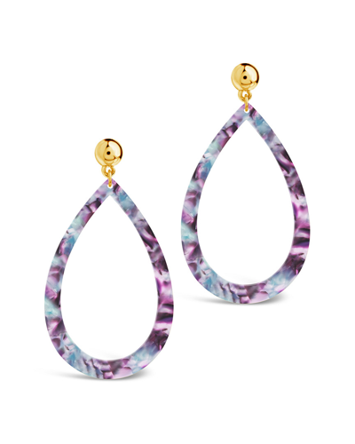 Sterling Forever 14k Plated Resin Drop Earrings