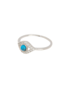 Adornia Evil Eye Ring Silver