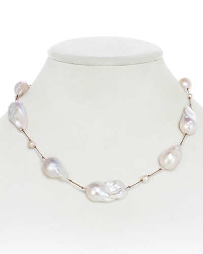 Margo Morrison New York Silver 5-18mm Pearl Short Necklace