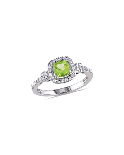 Rina Limor 10k 0.82 Ct. Tw. Diamond & Peridot Ring