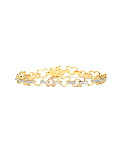 Genevive 18k Over Silver Bracelet