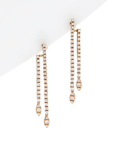 Diana M. Fine Jewelry 18k Rose Gold 1.48 Ct. Tw. Diamond Drop Earrings