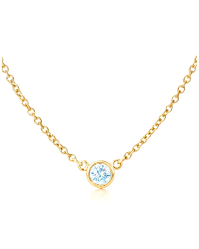 Suzy Levian 14k 0.40 Ct. Diamond Solitaire Necklace