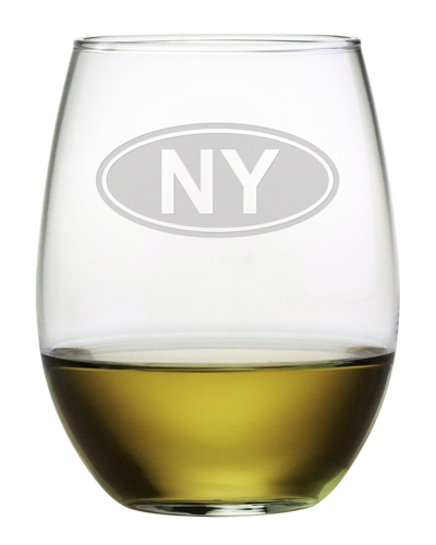 Susquehanna Glass State Set Of 4 Stemless Glasses