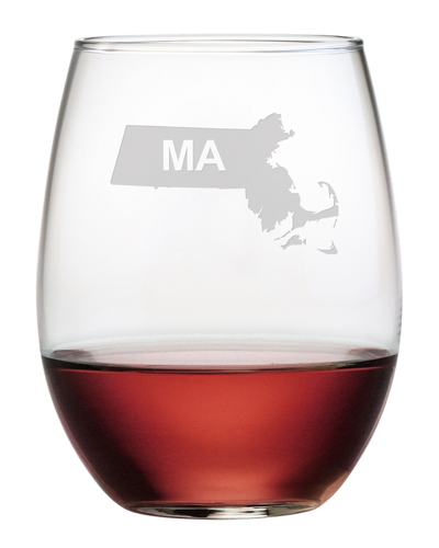 Susquehanna Glass State Set Of 4 Stemless Glasses