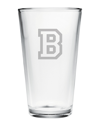 Susquehanna Glass Monogrammed Set Of Four Varsity Pint Glasses