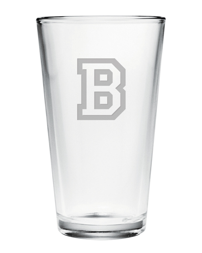 Susquehanna Glass Monogrammed Set Of Four Varsity Pint Glasses