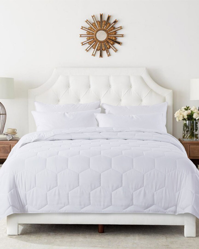 St. James Home Honeycomb Stitch Down Alt Blanket In White