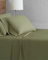 BROOKLYN LOOM BROOKLYN LOOM SOLID COTTON PERCALE OLIVE GREEN SHEET SET