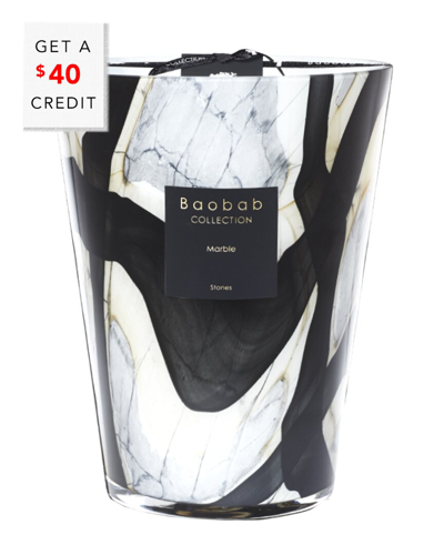 Baobab Collection Marble Stones Candle With $40 Credit