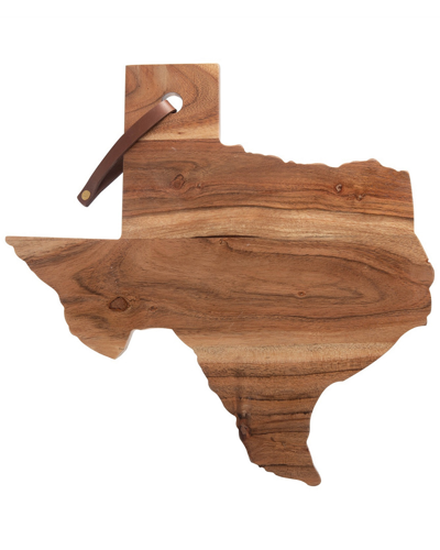 Bidkhome Acacia Wood Texas Cutting Board In Brown