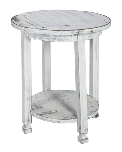 Alaterre Country Cottage Round End Table