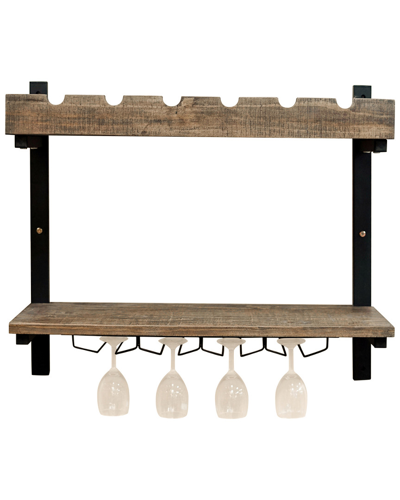 Alaterre Pomona Wall Shelving With Wine Storage