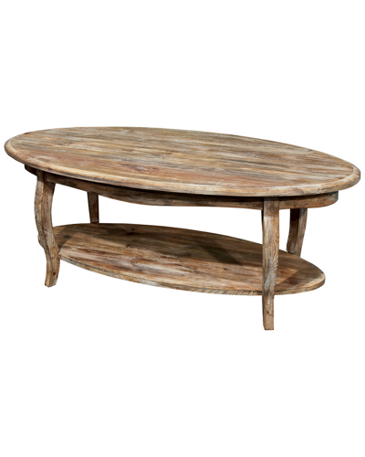 Alaterre Rustic - Reclaimed Oval Coffee Table