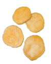 Tiramisu Set Of 4 Yellow Resin Coasters In Yellow