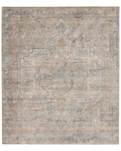 Ecarpet Bahama Heriz Vintage Distressed Rug In Beige