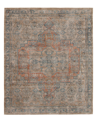 Ecarpet Bahama Heriz Vintage Distressed Rug In Beige
