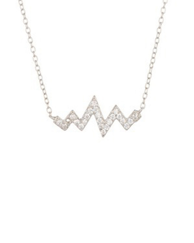 Adornia Silver Crystal Necklace