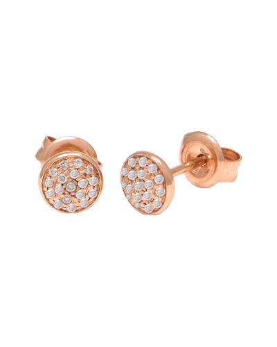 Diamond Select Cuts 14k Rose Gold 0.11 Ct. Tw. Diamond Earrings